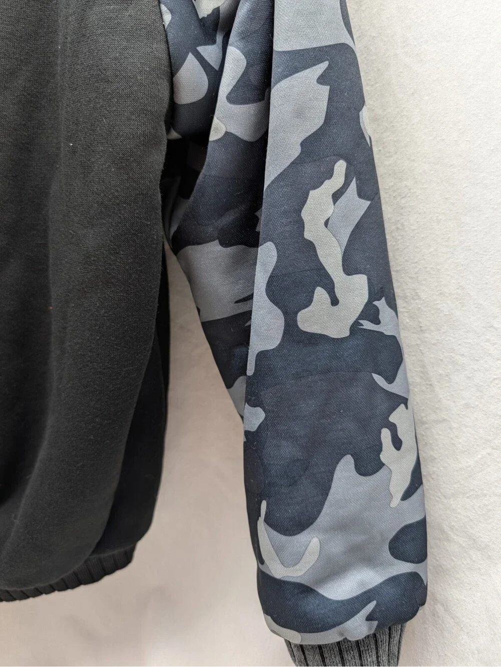 SR Speed Your Run Youth Boys Full Zip Hooded Fleece Lined Jacket Size Large camo